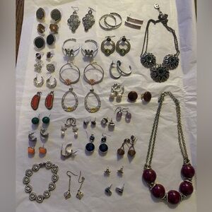 Liz Claiborne Silver and Gold Earrings Collection